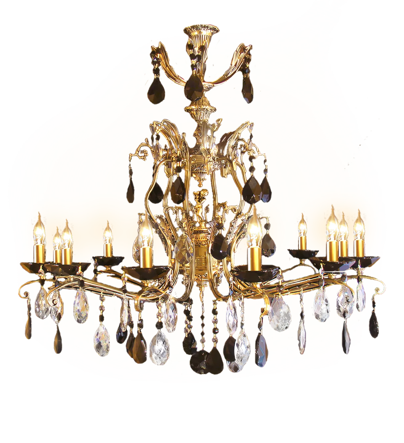 Brass Art Chandelier